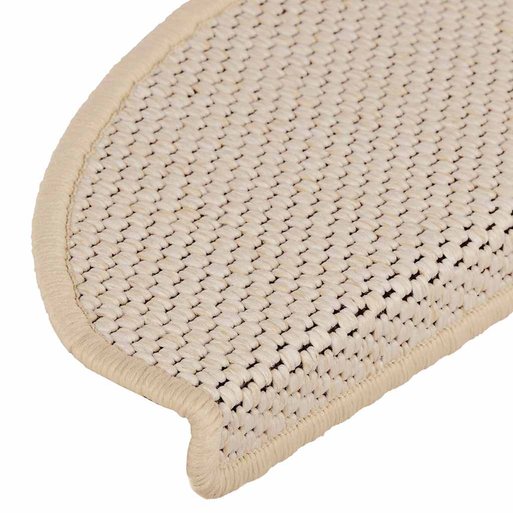 vidaXL Maty na schody samoprzylepne sizal-look 30 szt. 65x21x4 cm
