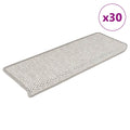 vidaXL Maty na schody samoprzylepne Sisal-Look 30 szt. 65x21x4 cm