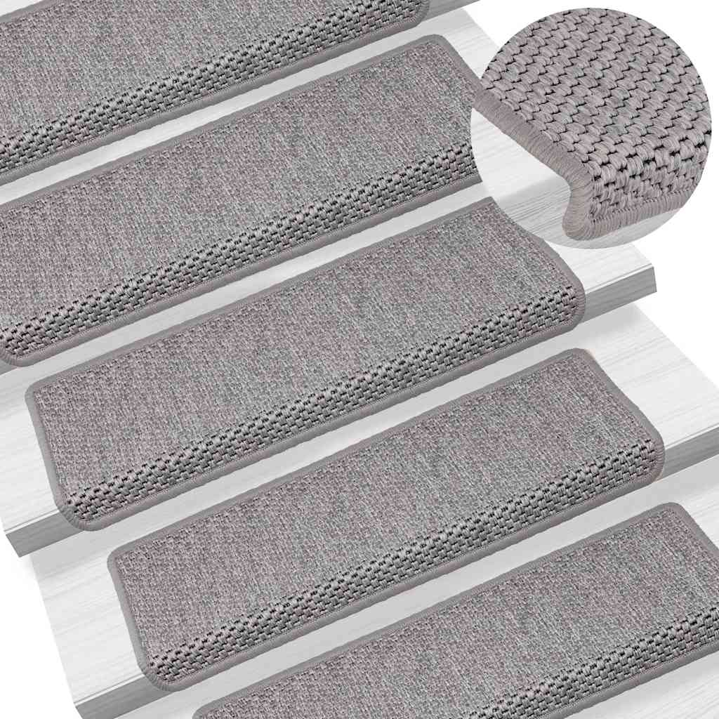vidaXL Maty na schody samoprzylepne sizal-look 30 szt. 65x21x4 cm