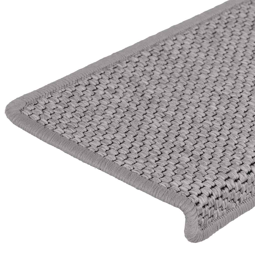 vidaXL Maty na schody samoprzylepne sizal-look 30 szt. 65x21x4 cm