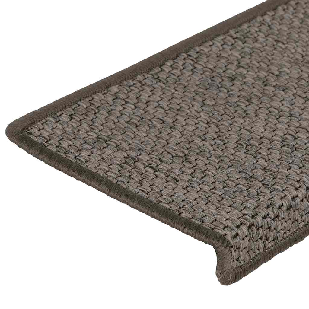 vidaXL Maty na schody samoprzylepne Sisal-Look 30 szt. 65x21x4 cm