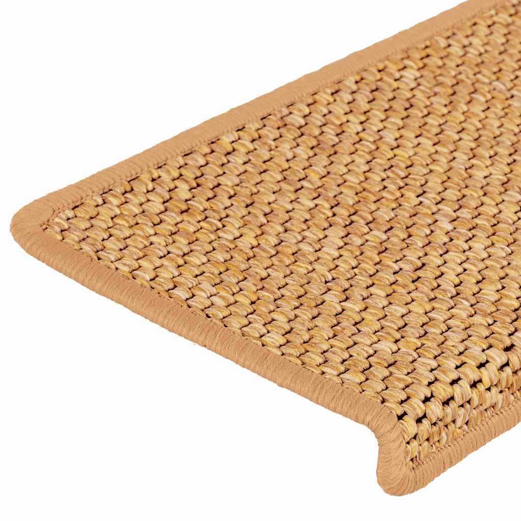 vidaXL Maty na schody samoprzylepne sizal-look 30 szt. 65x21x4 cm