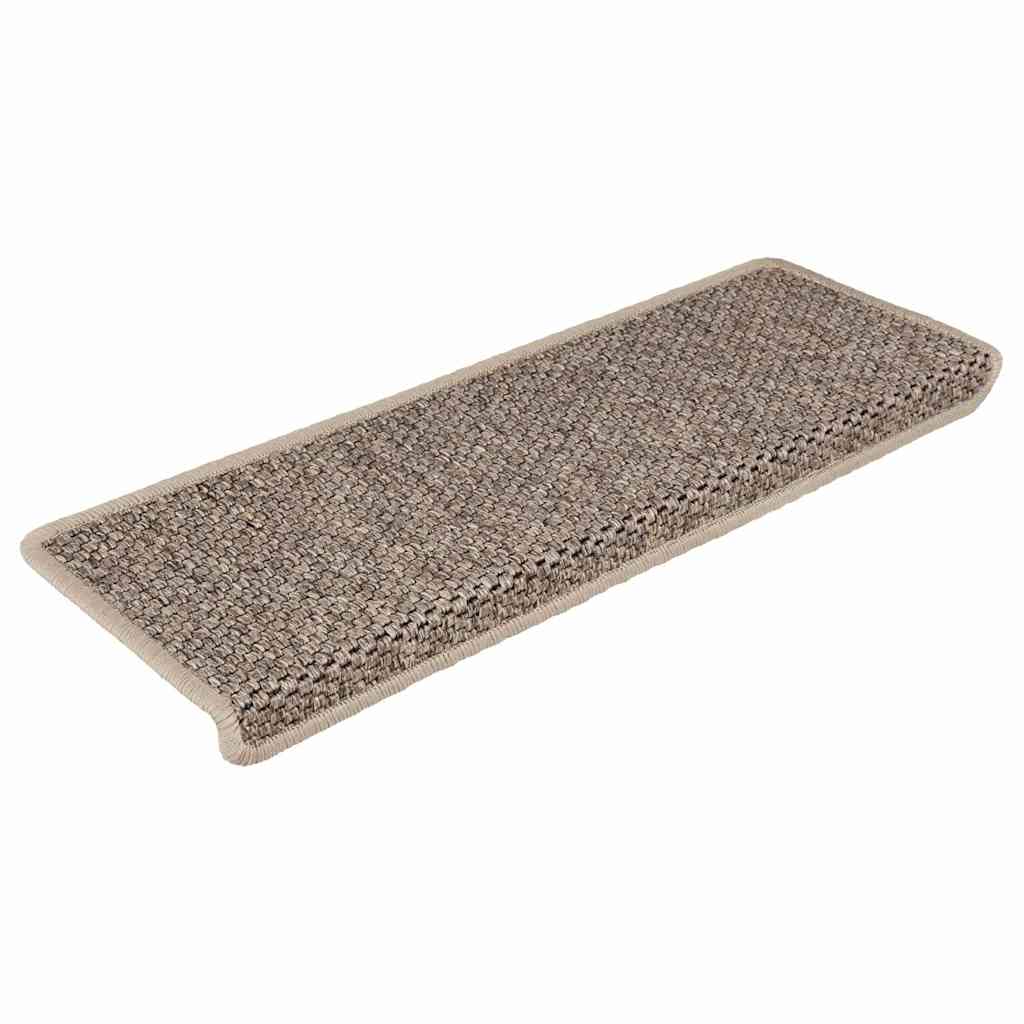 vidaXL Maty na schody samoprzylepne sizal-look 30 szt. 65x21x4 cm