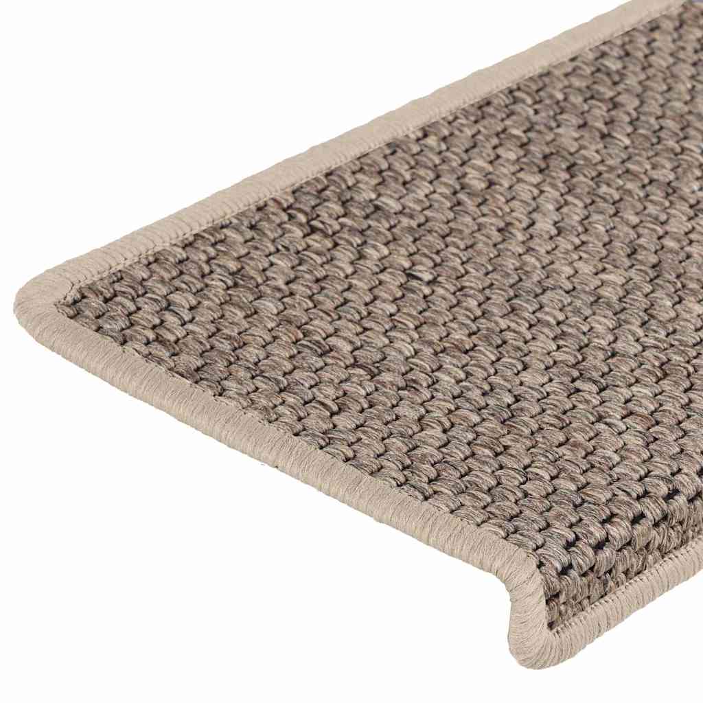 vidaXL Maty na schody samoprzylepne sizal-look 30 szt. 65x21x4 cm