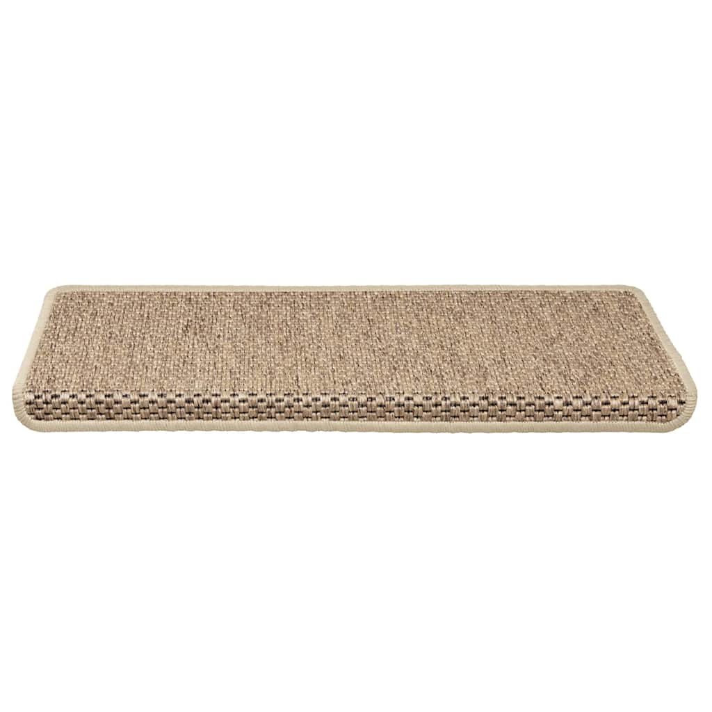 vidaXL Maty na schody samoprzylepne sizal-look 30 szt. 65x21x4 cm