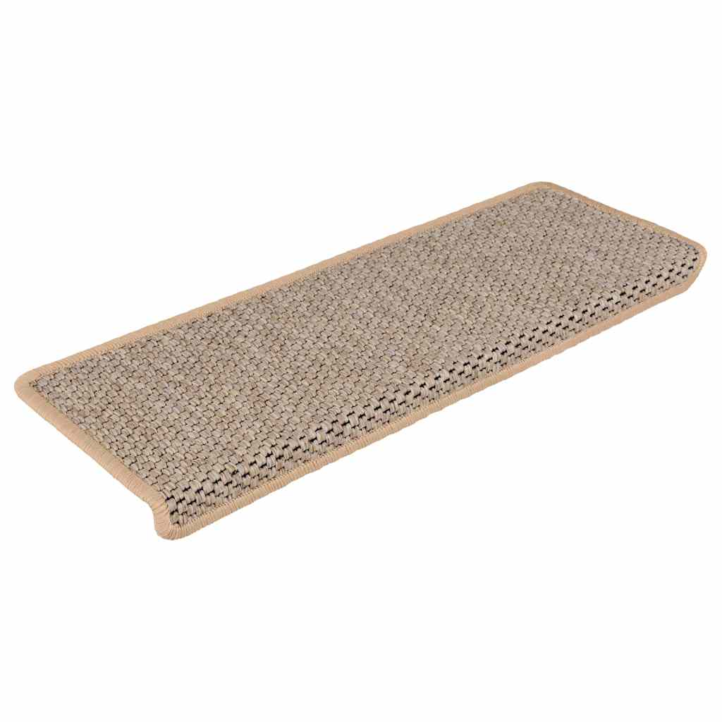 vidaXL Maty na schody samoprzylepne sizal-look 30 szt. 65x21x4 cm
