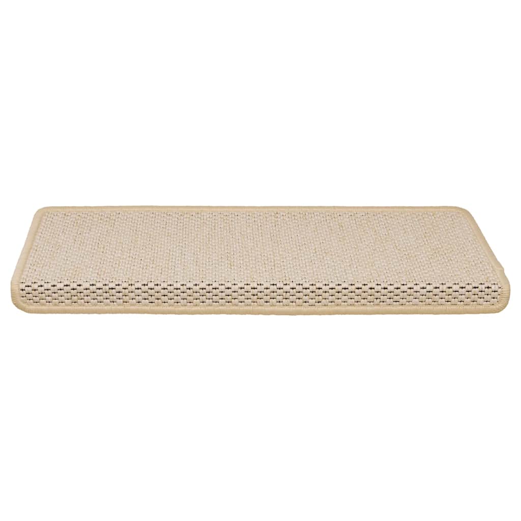 vidaXL Maty na schody samoprzylepne Sisal-Look 30 szt. 65x21x4 cm Berber