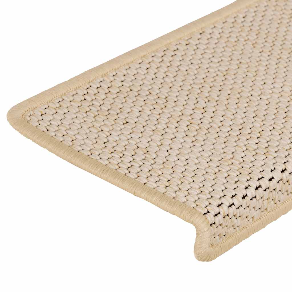 vidaXL Maty na schody samoprzylepne Sisal-Look 30 szt. 65x21x4 cm Berber