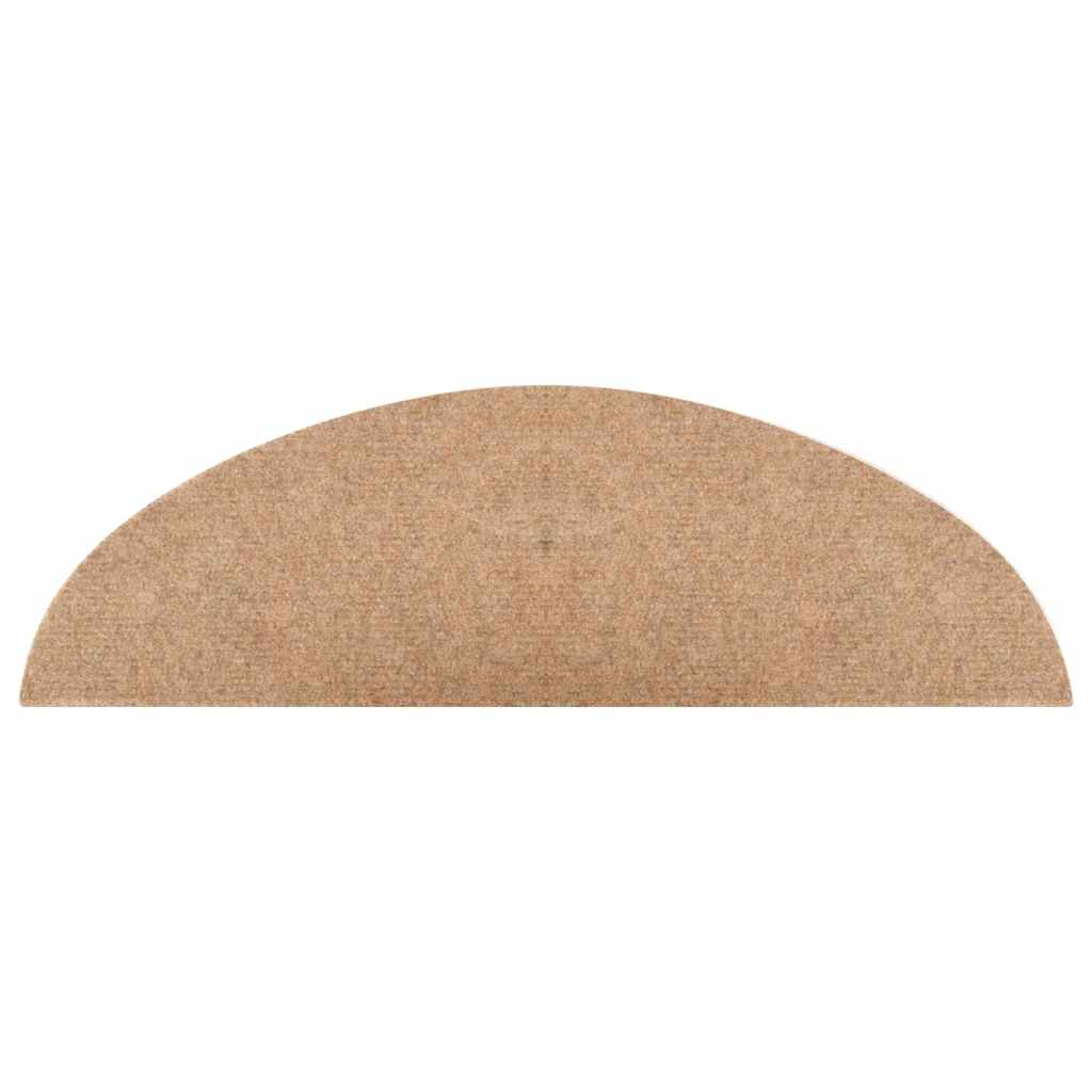 vidaXL Maty na schody samoprzylepne 20 szt. Beżowe 56x17x3 cm