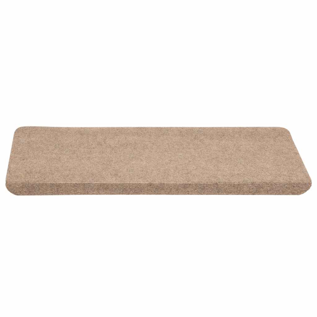 vidaXL Maty na schody samoprzylepne 30 szt. Beżowe 65x24,5x3,5 cm
