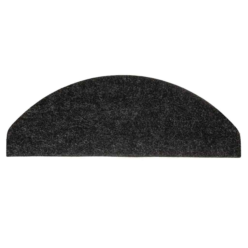 vidaXL Maty na schody samoprzylepne 20 szt. Antracyt 65x22,5x3,5 cm