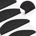 vidaXL Maty na schody samoprzylepne 20 szt. Antracyt 65x22,5x3,5 cm