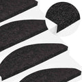 vidaXL Maty na schody samoprzylepne 30 szt. Antracyt 65x22,5x3,5 cm