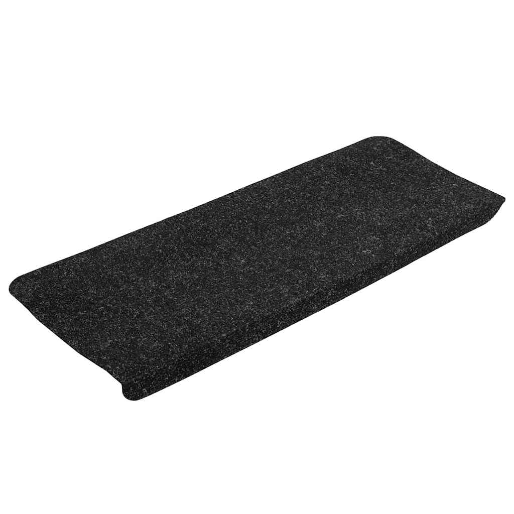 vidaXL Maty na schody samoprzylepne 30 szt. Antracyt 65x24,5x3,5 cm