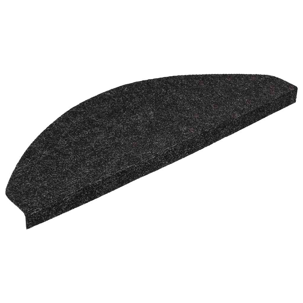 vidaXL Maty na schody samoprzylepne 20 szt. Czarne 56x17x3 cm