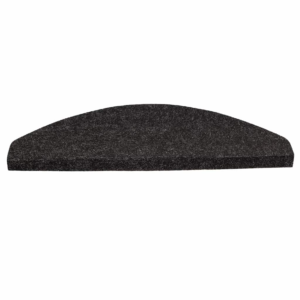 vidaXL Maty na schody samoprzylepne 30 szt. Czarne 56x17x3 cm
