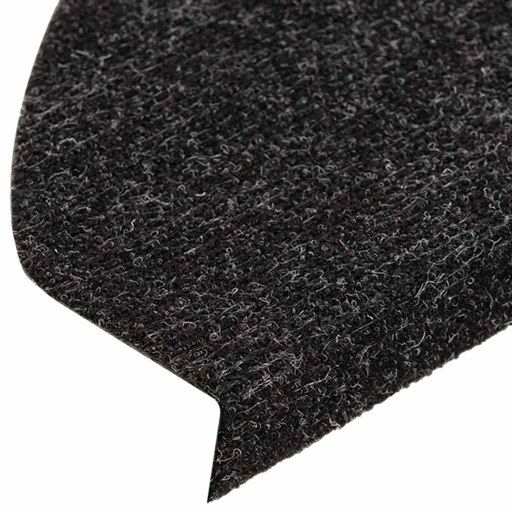 vidaXL Maty na schody samoprzylepne 30 szt. Czarne 56x17x3 cm