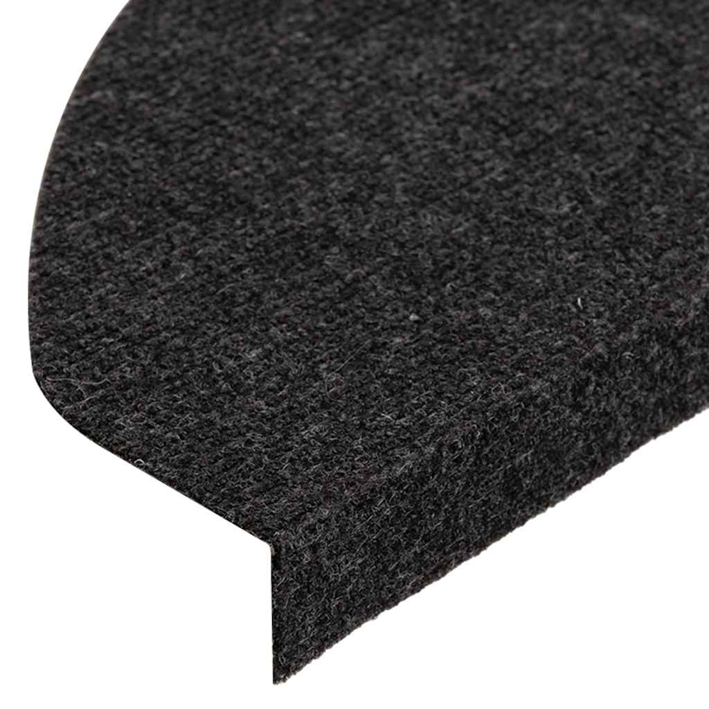 vidaXL Maty na schody samoprzylepne 30 szt. Czarne 65x22,5x3,5 cm