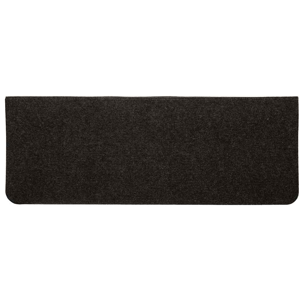 vidaXL Maty na schody samoprzylepne 30 szt. Czarne 65x24,5x3,5 cm