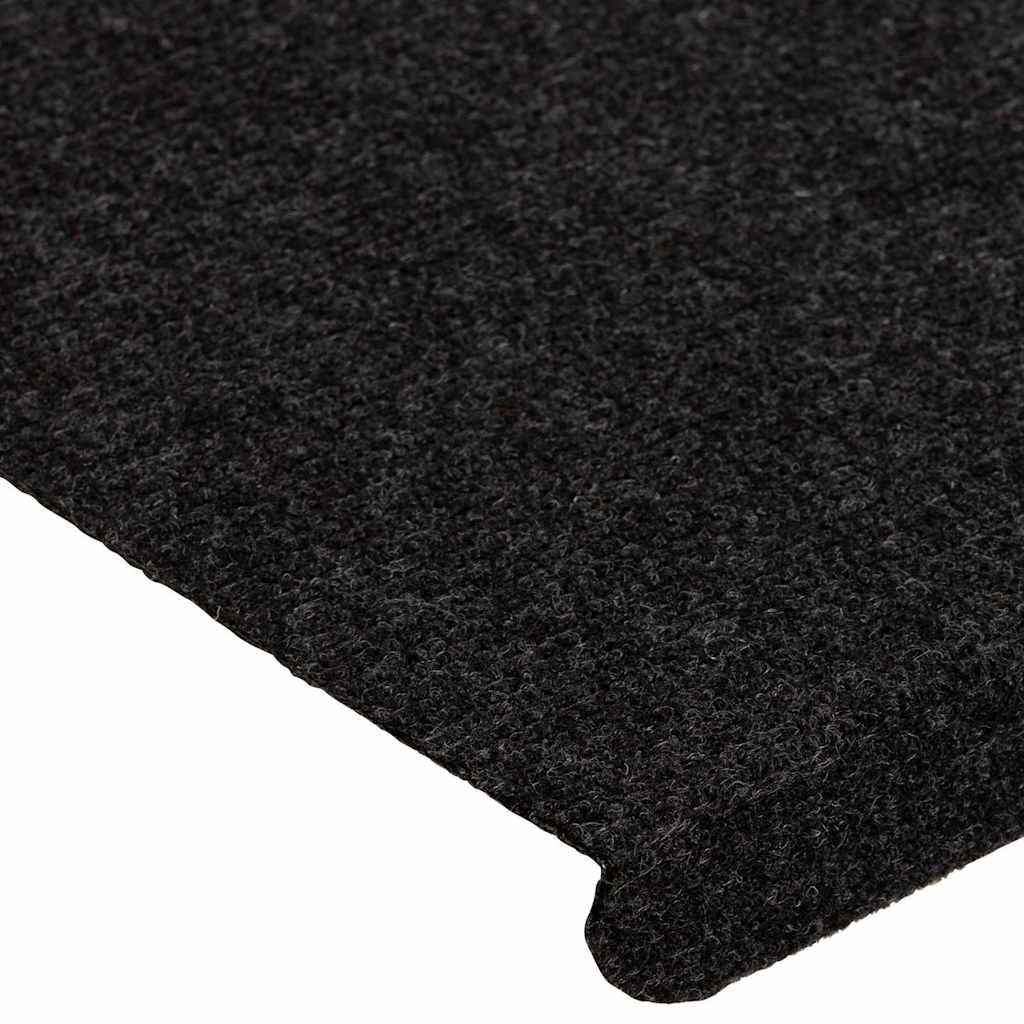 vidaXL Maty na schody samoprzylepne 30 szt. Czarne 65x24,5x3,5 cm