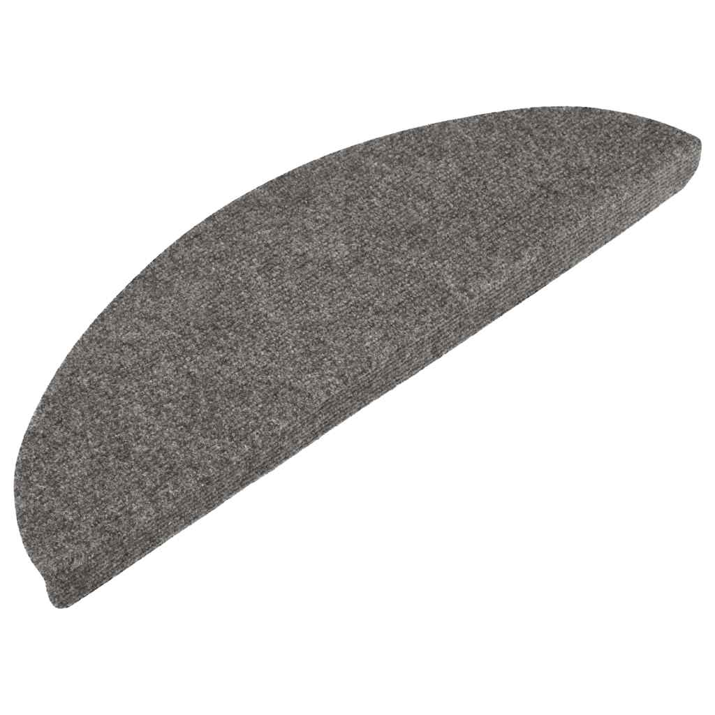 vidaXL Maty na schody samoprzylepne 20 szt. Szare 56x17x3 cm