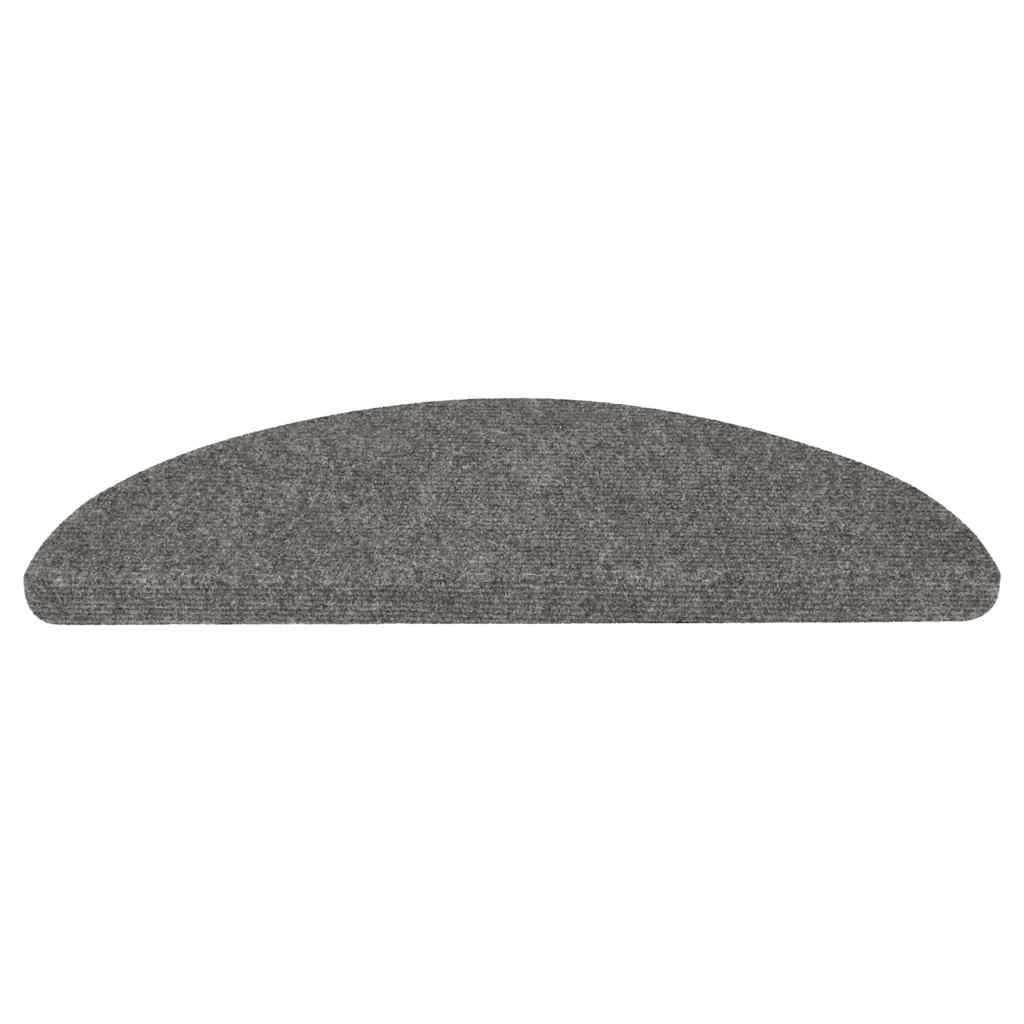 vidaXL Maty na schody samoprzylepne 20 szt. Szare 56x17x3 cm