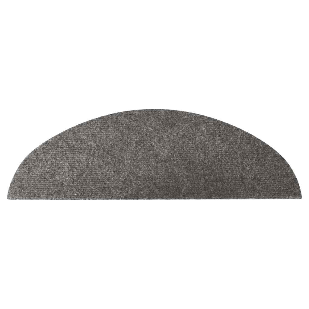 vidaXL Maty na schody samoprzylepne 20 szt. Szare 56x17x3 cm
