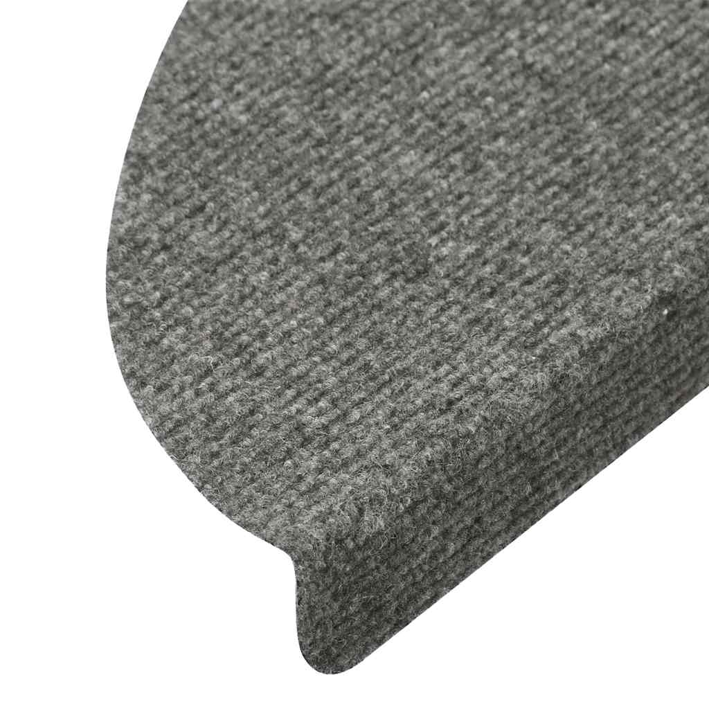 vidaXL Maty na schody samoprzylepne 20 szt. Szare 56x17x3 cm