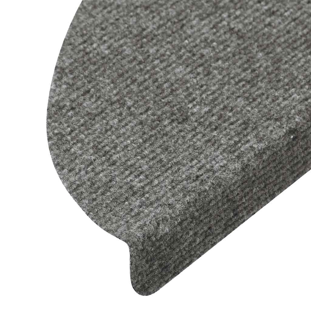 vidaXL Maty na schody samoprzylepne 30 szt. Szare 56x17x3 cm
