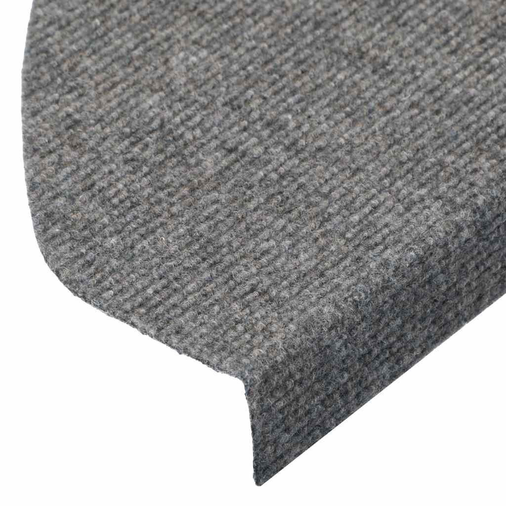 vidaXL Maty na schody samoprzylepne 20 szt. Szare 65x22,5x3,5 cm