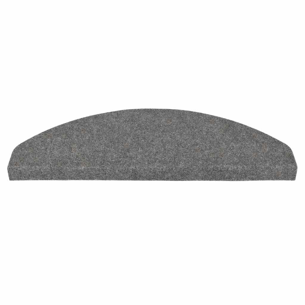 vidaXL Maty na schody samoprzylepne 30 szt. Szare 65x22,5x3,5 cm