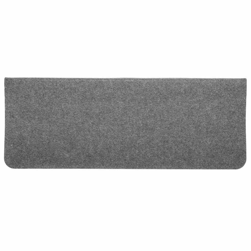 vidaXL Maty na schody samoprzylepne 30 szt. Szare 65x24,5x3,5 cm