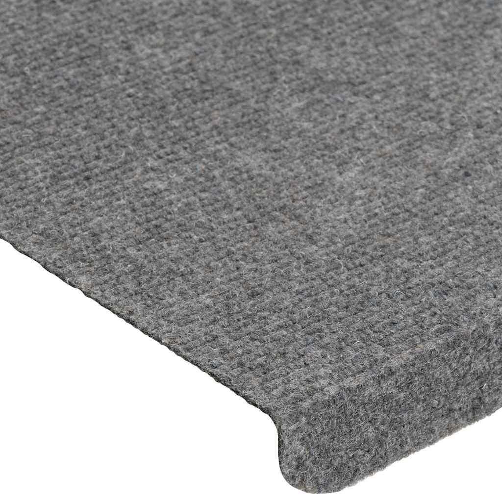 vidaXL Maty na schody samoprzylepne 30 szt. Szare 65x24,5x3,5 cm
