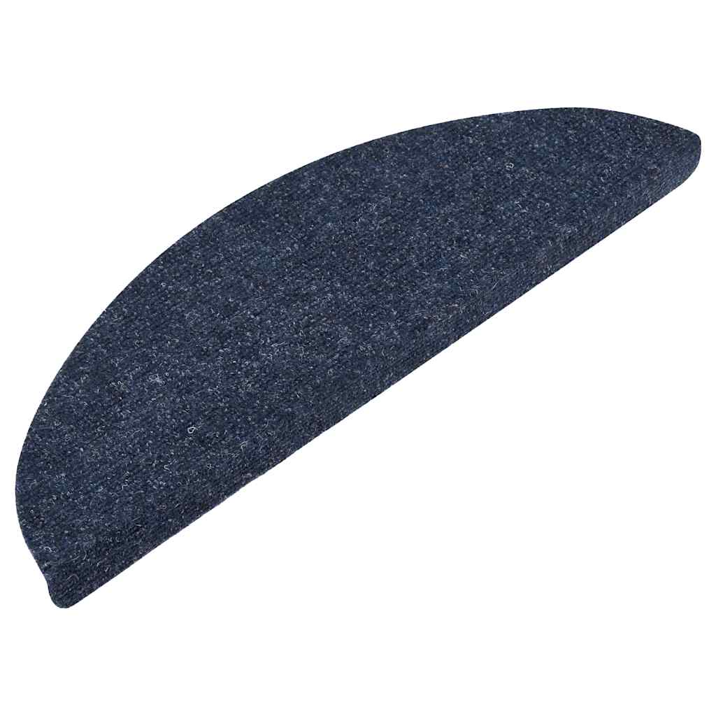 vidaXL Maty na schody samoprzylepne 30 szt. Niebieskie 56x17x3 cm