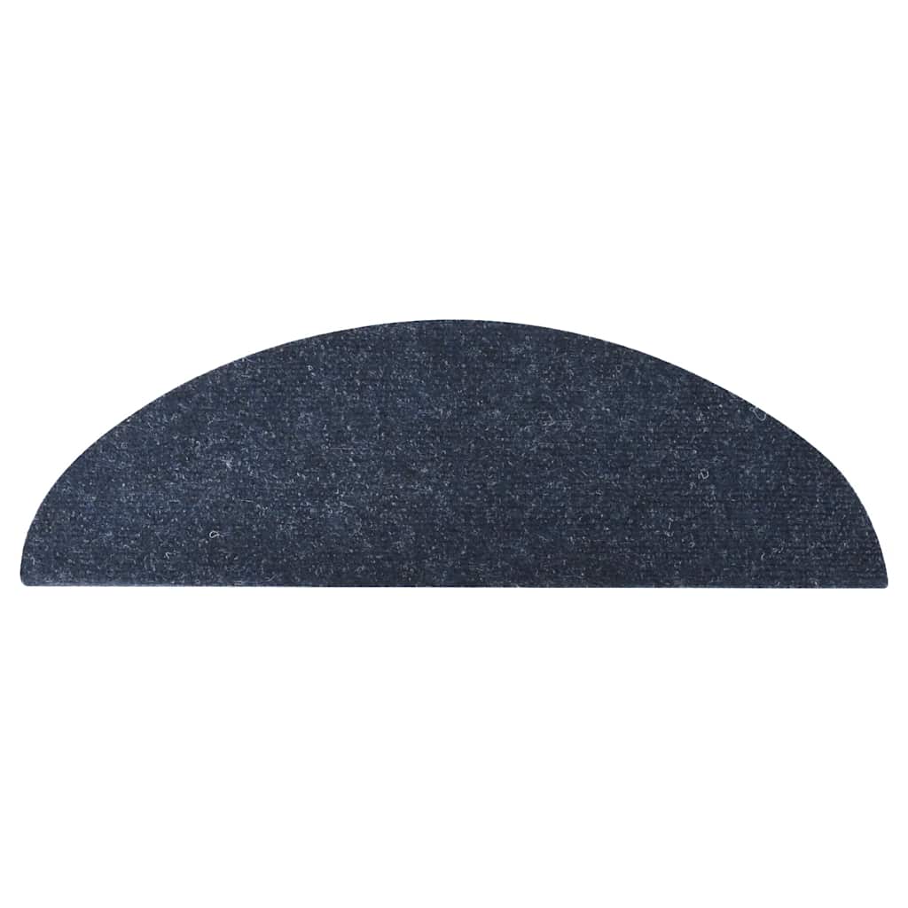 vidaXL Maty na schody samoprzylepne 30 szt. Niebieskie 56x17x3 cm