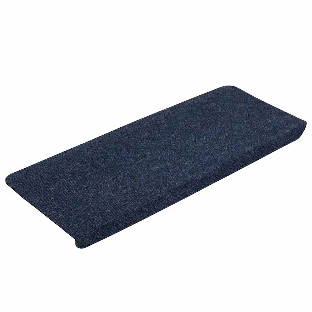 vidaXL Maty na schody samoprzylepne 30 szt. Niebieskie 65x24,5x3,5 cm
