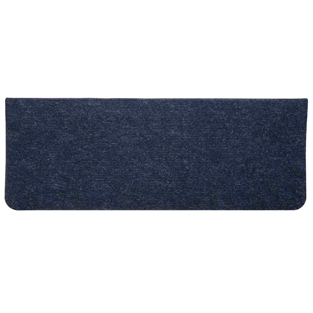 vidaXL Maty na schody samoprzylepne 30 szt. Niebieskie 65x24,5x3,5 cm