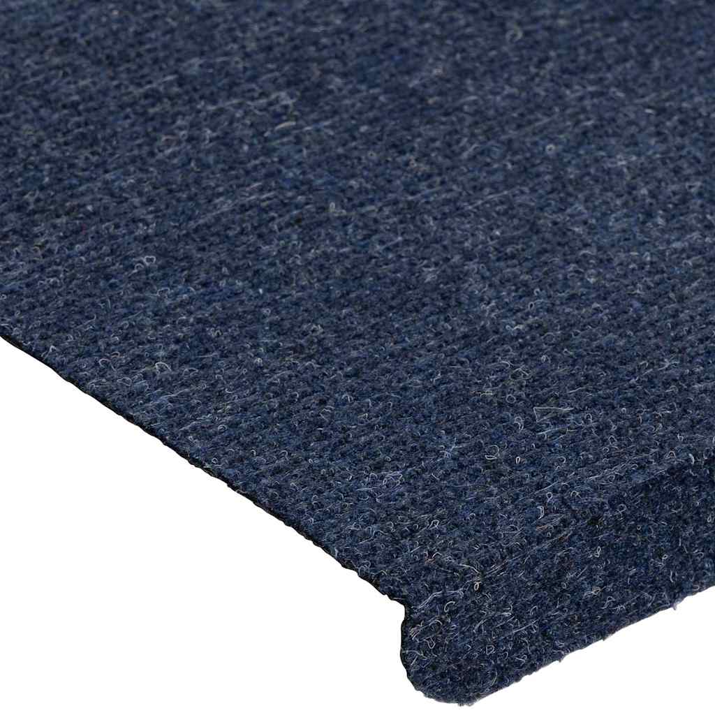 vidaXL Maty na schody samoprzylepne 30 szt. Niebieskie 65x24,5x3,5 cm