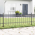 vidaXL Ogrodzenie Ogrodowe Woerden 3 pcs Szary