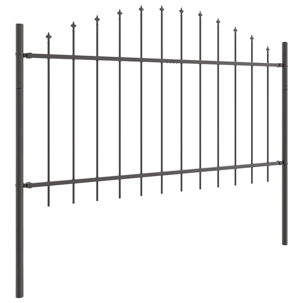 vidaXL Ogrodzenie Ogrodowe 3 pcs Szary 170 x 140 cm
