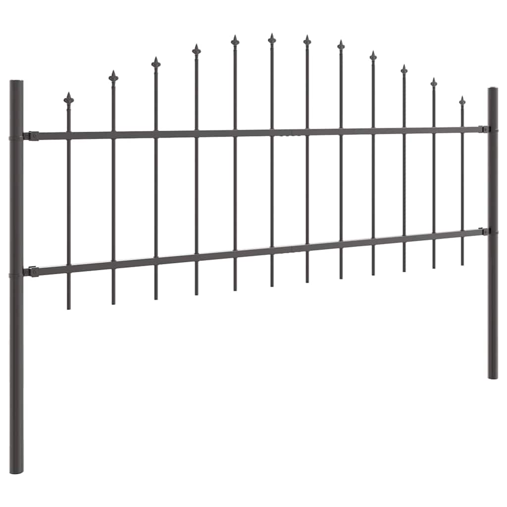 vidaXL Ogrodzenie Ogrodowe Woerden 5 pcs Szary