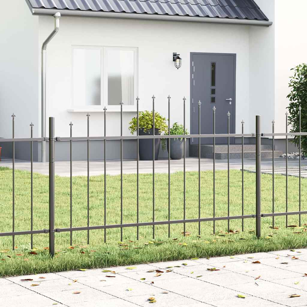 vidaXL Ogrodzenie Ogrodowe 6 pcs Szary 170 x 140 cm