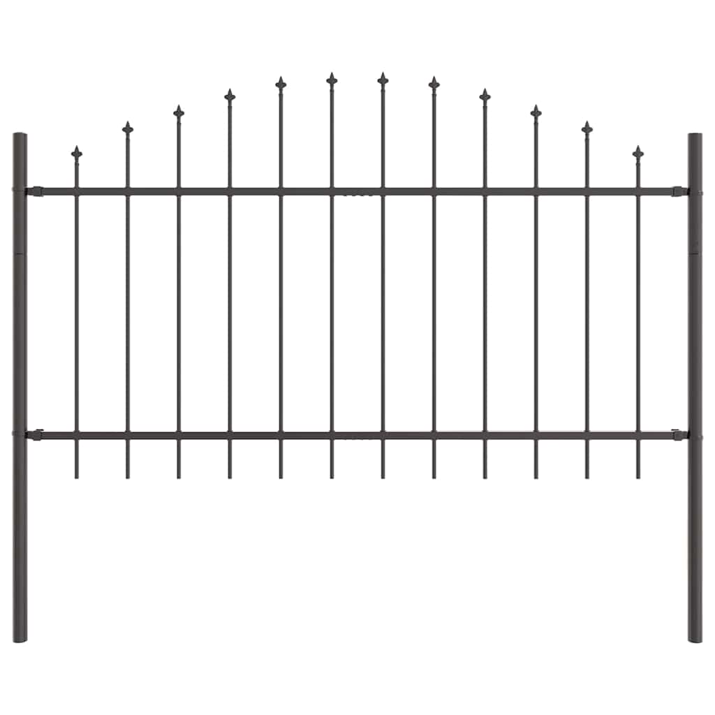 vidaXL Ogrodzenie Ogrodowe 6 pcs Szary 170 x 140 cm