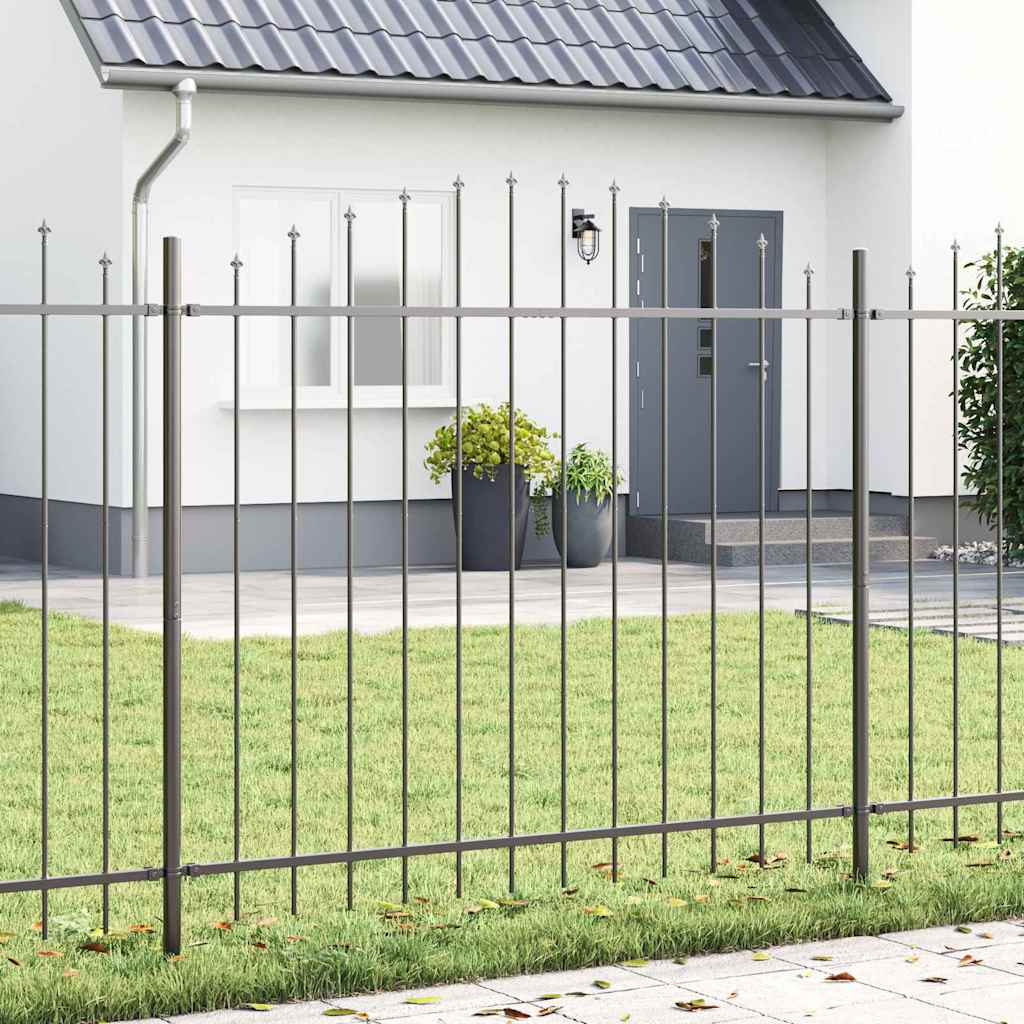 vidaXL Ogrodzenie Ogrodowe 6 pcs Szary 170 x 165 cm