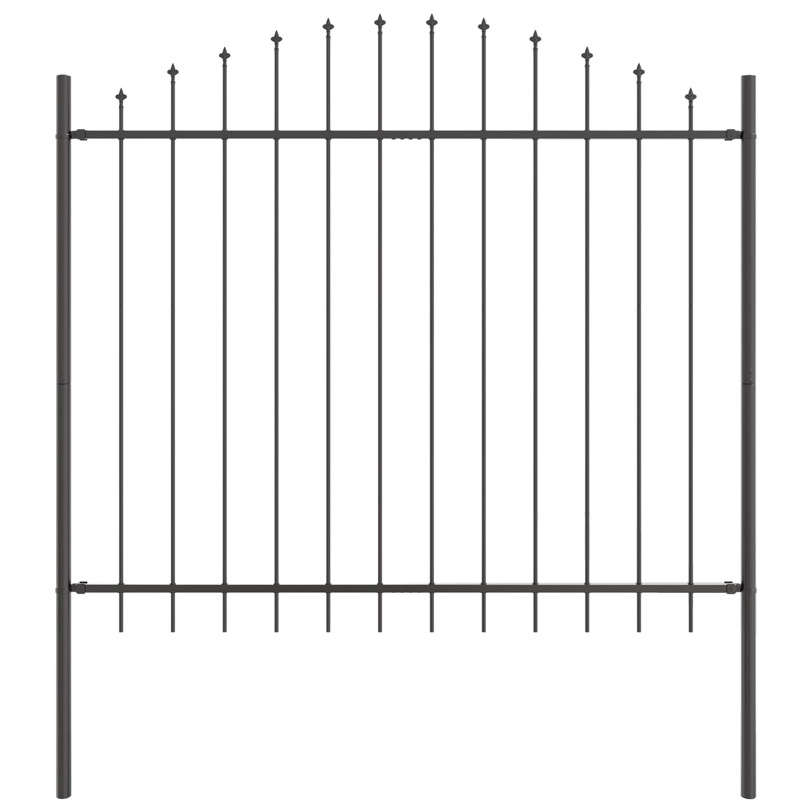 vidaXL Ogrodzenie Ogrodowe 7 pcs Szary 170 x 190 cm