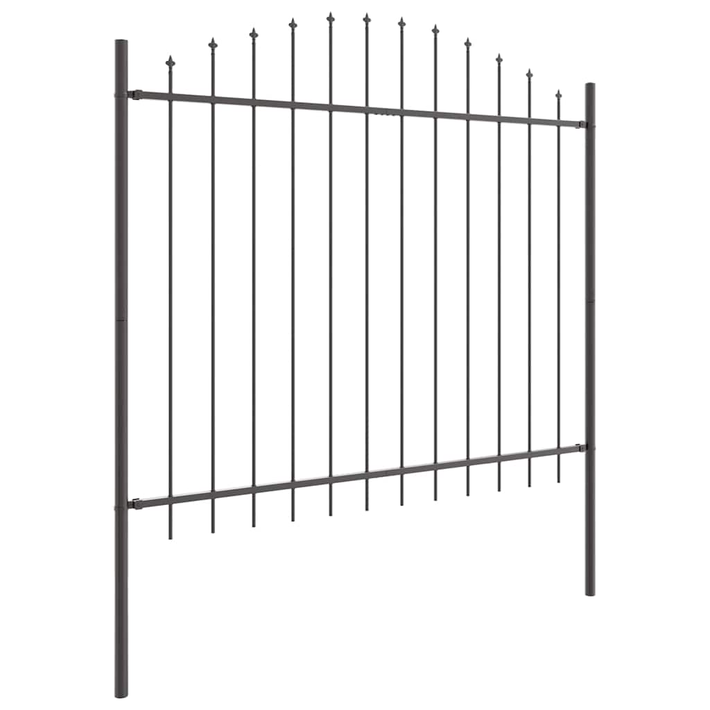 vidaXL Ogrodzenie Ogrodowe 8 pcs Szary 170 x 190 cm