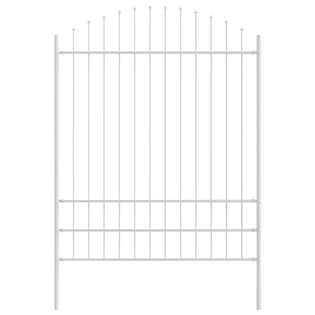 vidaXL Ogrodzenie Ogrodowe 2 pcs Biały 170 x 225 cm