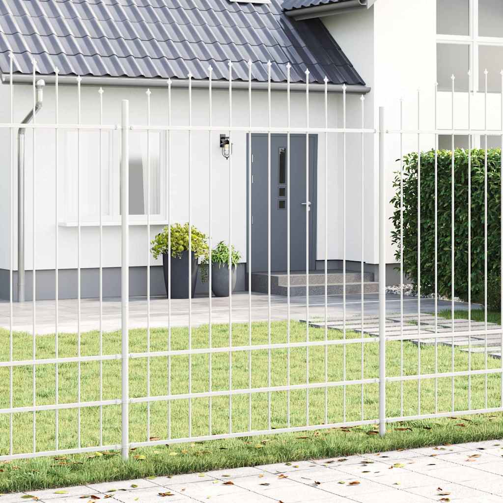 vidaXL Ogrodzenie Ogrodowe 3 pcs Biały 170 x 225 cm