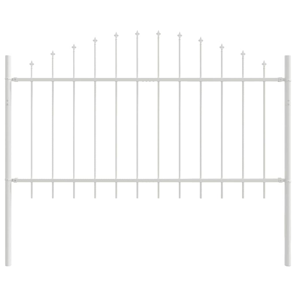 vidaXL Ogrodzenie Ogrodowe 4 pcs Biały 170 x 140 cm