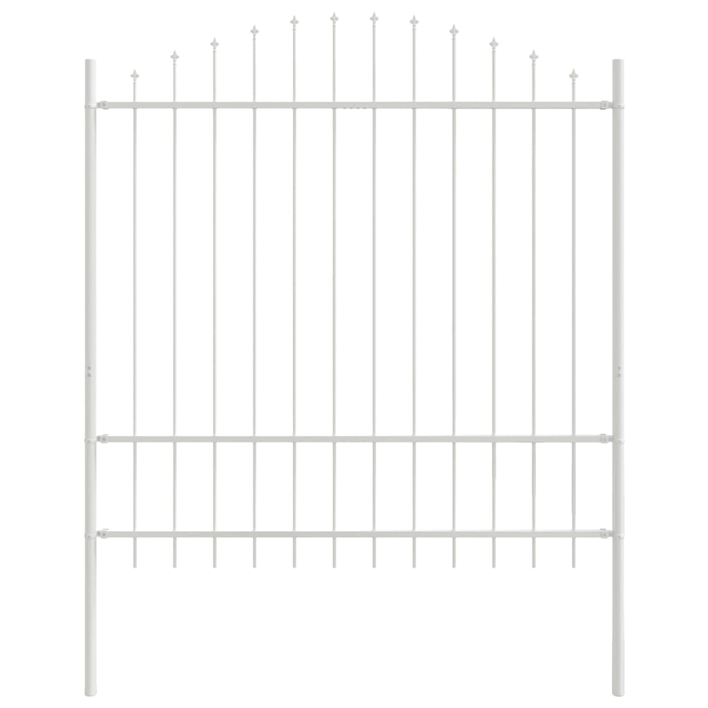 vidaXL Ogrodzenie Ogrodowe 4 pcs Biały 170 x 215 cm